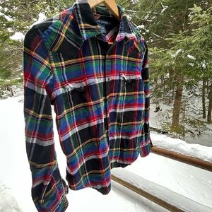 Ralph Lauren Colorful Plaid Flannel Shirt